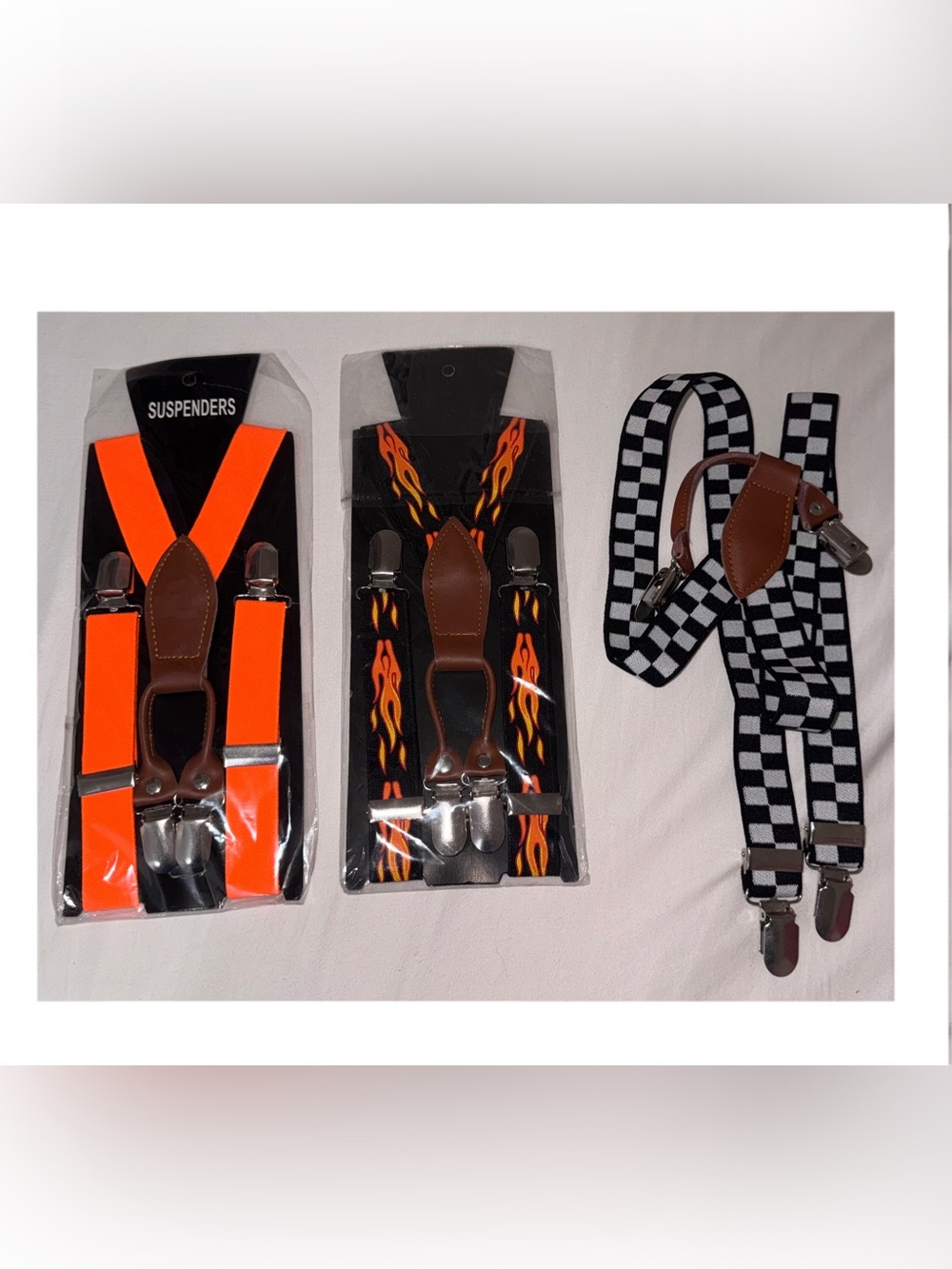 Set of 3 Boys Suspenders